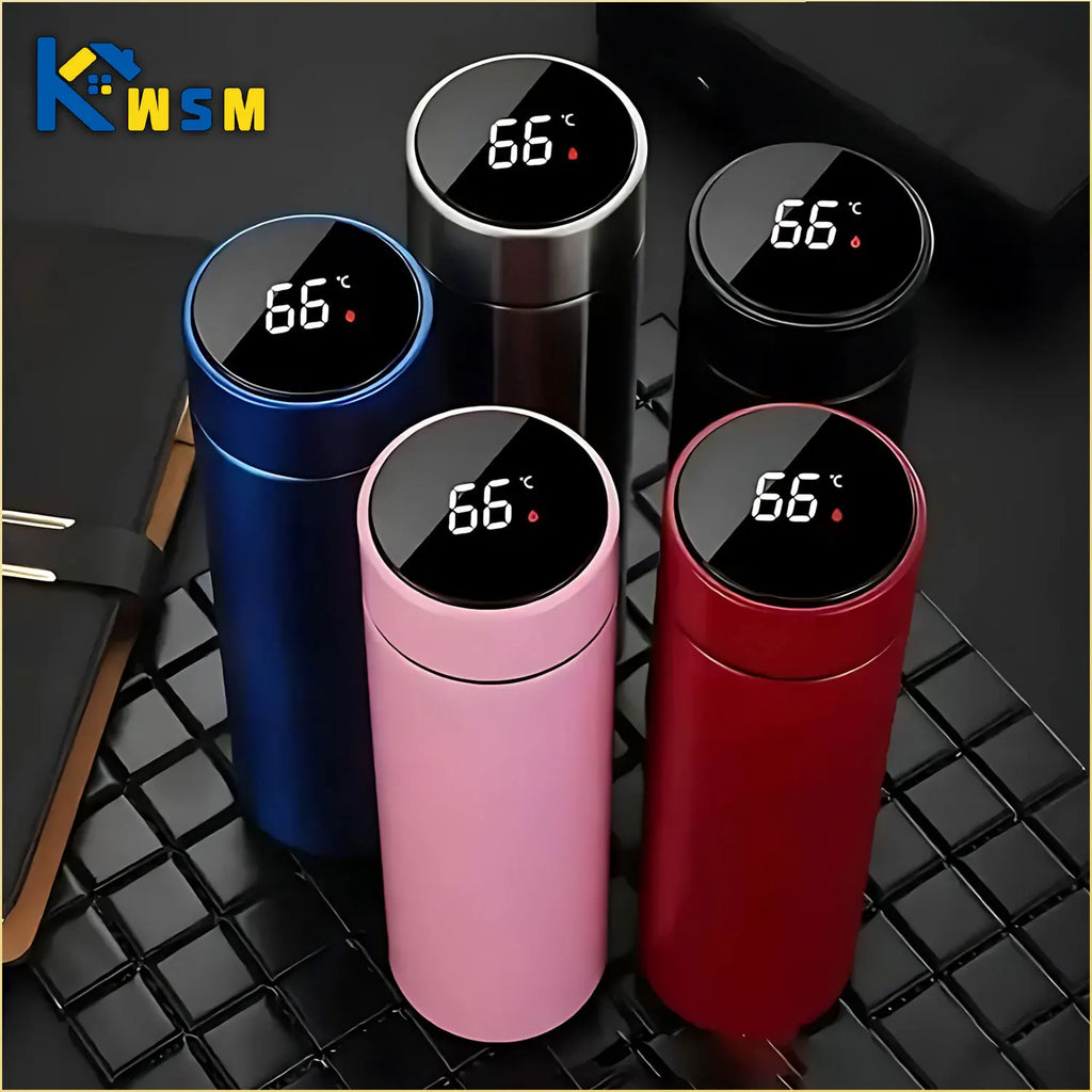 500ML Temperature Display Thermos Cup – Medical-Grade Stainless Steel Vacuum Bottle | Leak-Proof Insulated Bottle for Hot & Cold Drinks