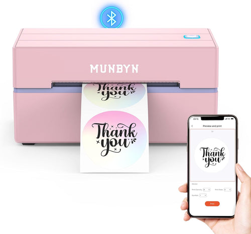 Bluetooth Thermal Label Printer 130B - Wireless 4x6 Shipping Label Printer for Small Business and Home Office, Compatible with iPhone, Android, iPad, Windows, macOS, Chrome, Etsy, and eBay