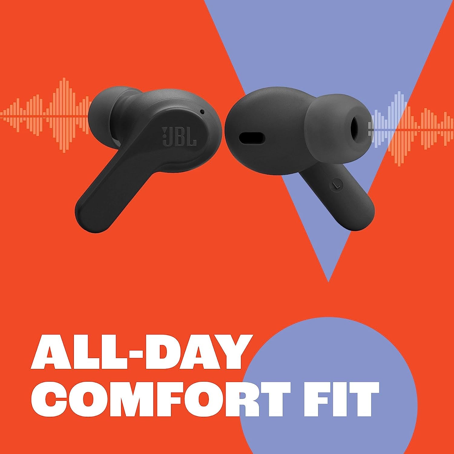 Vibe Beam – True Wireless Bluetooth 5.2 Earbuds with Deep Bass Sound, 32-Hour Battery Life , Water & Dust Resistance