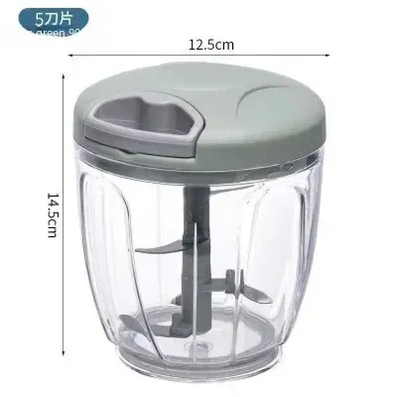 Multifunctional Manual Ginger & Garlic Grinder – Handheld Vegetable Cutter & Meat Mincer | Modern Minimalist Kitchen Tool