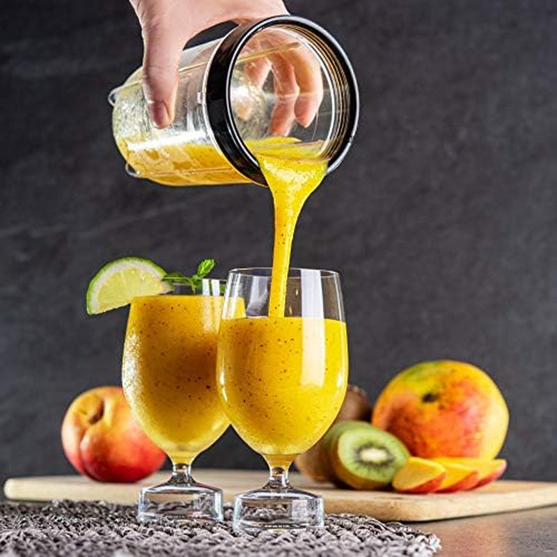Minismoothie Compact Personal Blender with Additional Bullet-Shaped Cups for Frozen Drinks and On-the-Go Juicing and Smoothie Making