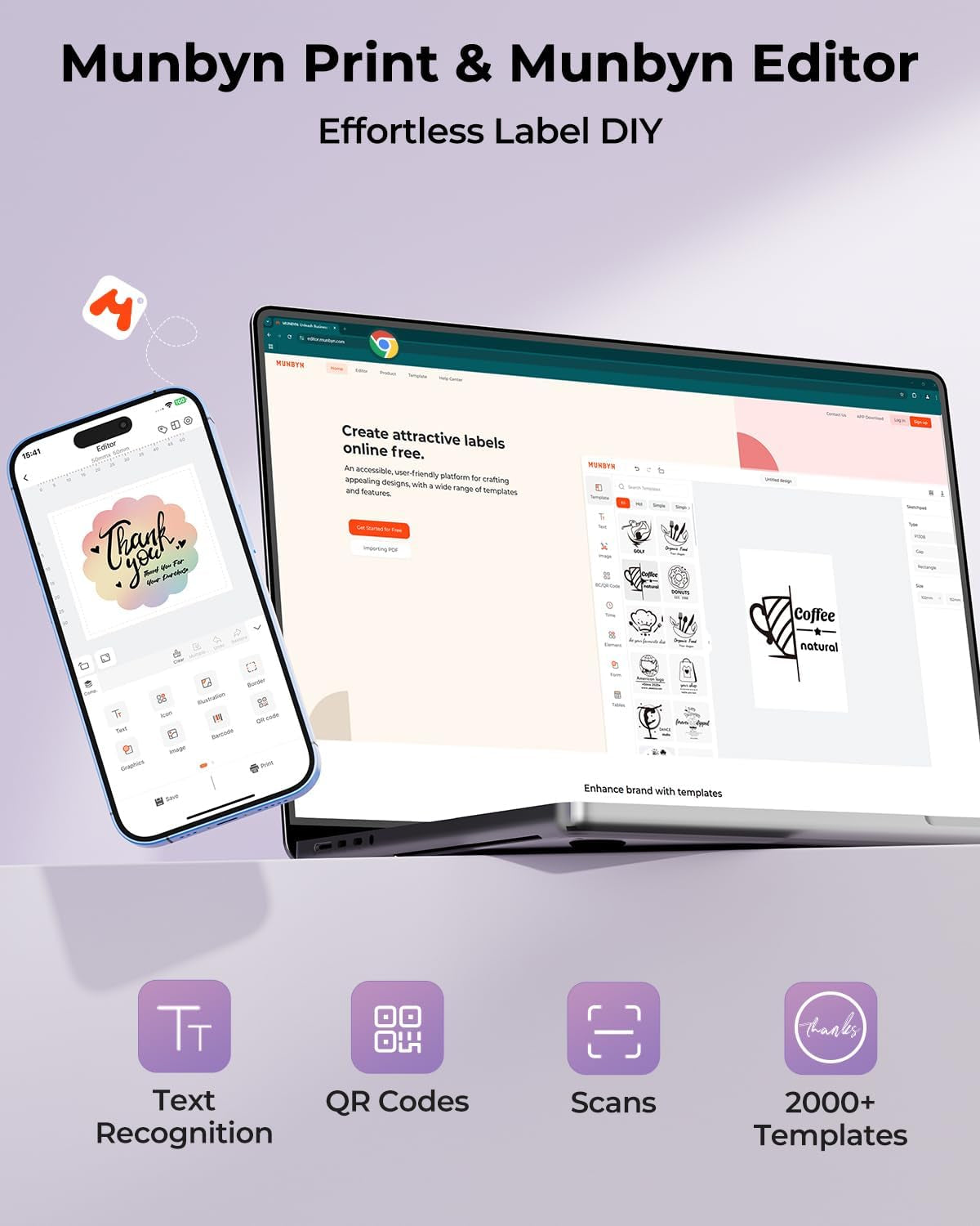 Bluetooth Thermal Label Printer 130B - Wireless 4x6 Shipping Label Printer for Small Business and Home Office, Compatible with iPhone, Android, iPad, Windows, macOS, Chrome, Etsy, and eBay